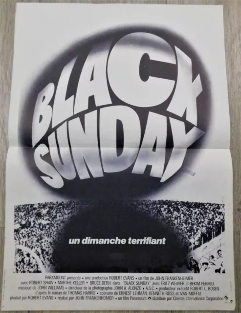 Black Sunday Affiche ORIGINALE Poster 40x60cm 15x23 1977 John Frankenheimer