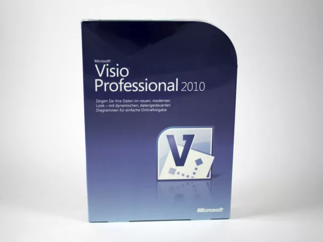 Microsoft Visio 2010 Professional, deutsche Vollversion - neu, SKU: D87-04397