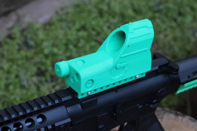 Adjustable Mock MARS Multi-Purpose Reflex Sight (Picatinny, Nerf, or Rival Rail)