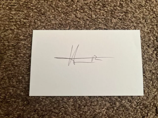 Henri Lansbury Signed Index Card Norwich City