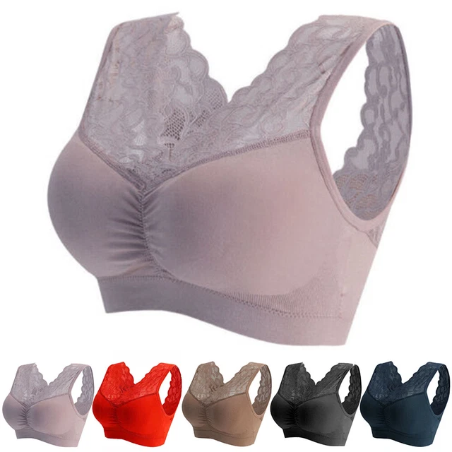 Reggiseni Da Yoga Sportivi Traspiranti Senza Cuciture In Pizzo Senza ☆