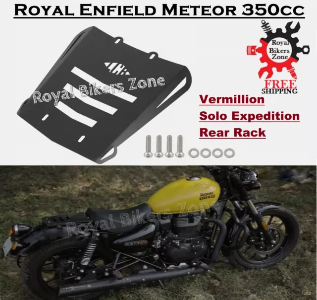 Royal Enfield "Meteor 350cc Vermillion Solo Expedition Rear Luggage Rack"