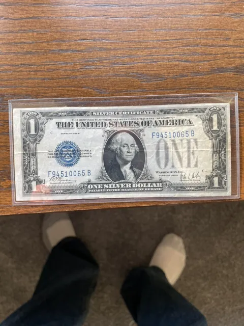 1928 B $1 One Dollar Funnyback Silver Certificate Note Fr#1602