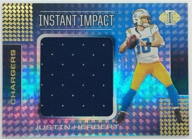 "🔥 JUSTIN HERBERT ROOKIE 🔥 2020 Panini Illusions Jersey Patch RC A+