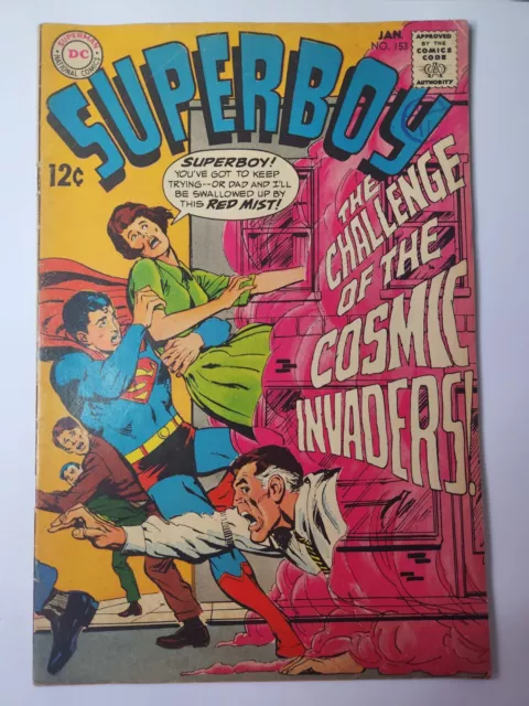 SUPERBOY #153 - DC Comics 1969  Neal Adams Cover - FN-