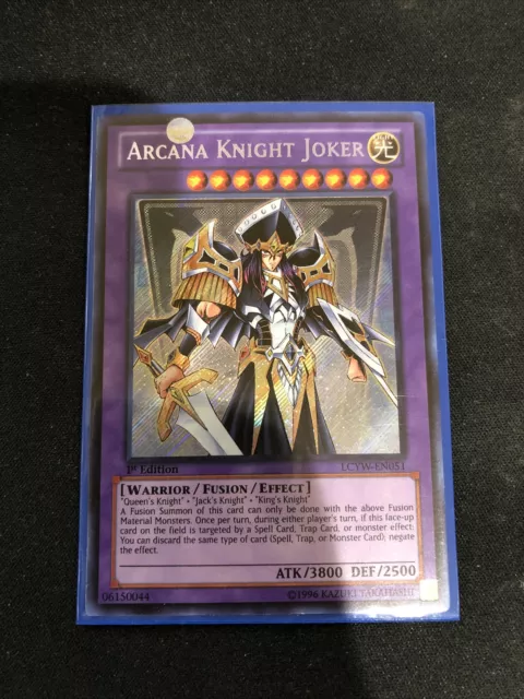 Yugioh Arcana Knight Joker 1st Edition LCYW-EN051 Secret Rare Mint