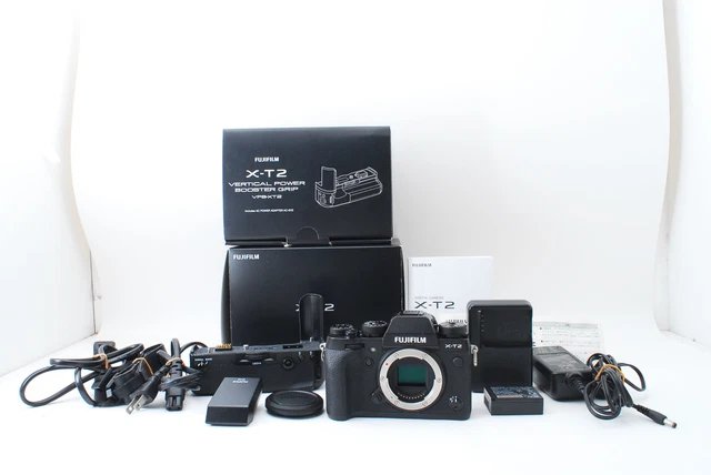[Near MINT +++ w/VPB-Grip SH:747] Fujifilm X-T2 24.3MP Digital Camera Black Body