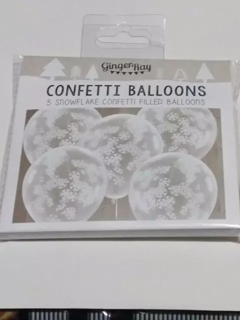 palloncini coriandoli chiaro Snowflake Confetti Filled Party Balloons feste 2