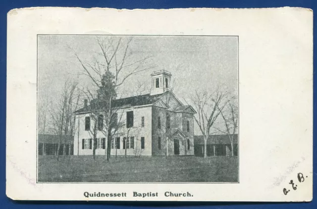 Quidnessett Baptist Church North Kingstown Rhode Island ri old postcard
