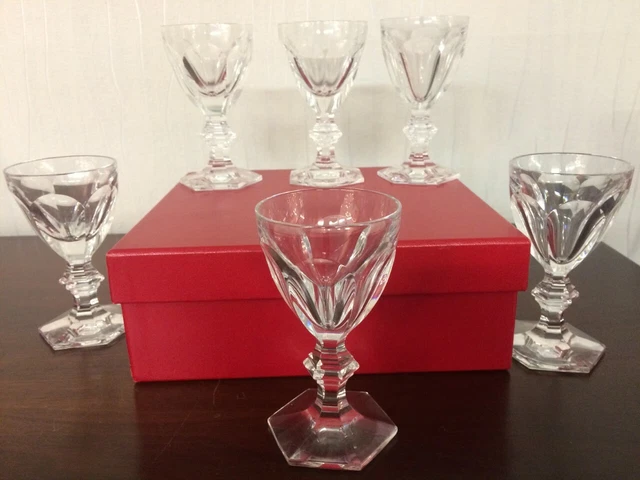 60 Verres à Vin blanc Service Harcourt en cristal de Baccarat (prix à la pièce) 5