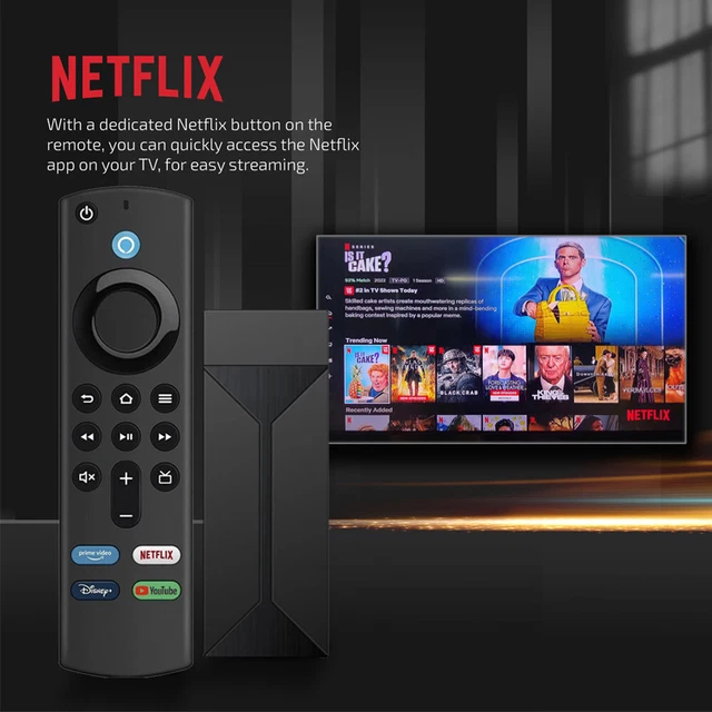 AMAZON FIRE STICK 4K Ultra HD Alexa Voice Remote TV Media Player