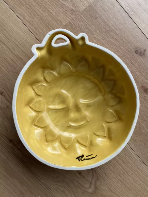 Thun Bozen Italy Keramik Backform - Dekoform schöner Wandschmuck " Sonne " 2