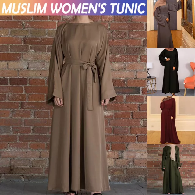 Mujer Abaya Caftán Musulmán Dubái Maxi Vestido de las Señoras Kimono Bat <