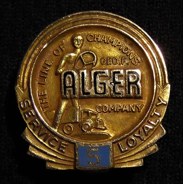 Scarce Vintage George F Alger Trucking 10K Gold Employee Service Award Pin 3G