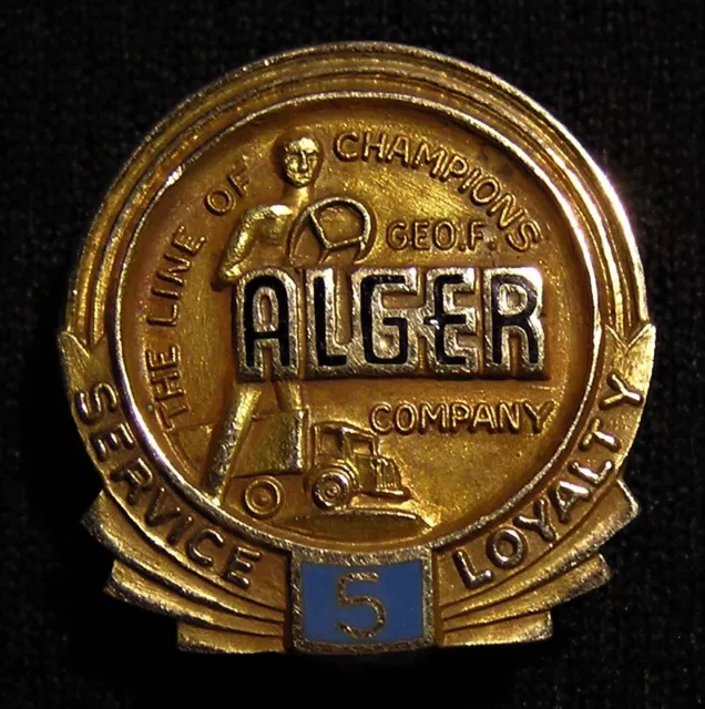 Scarce Vintage George F Alger Trucking 10K Gold Employee Service Award Pin 3G