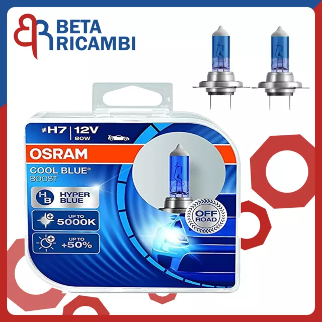 LAMPADE OSRAM H7 12V 80W Cool Blue Boost Luce Bianca 5000K 62210CBB Coppia  EUR 20,99 - PicClick IT