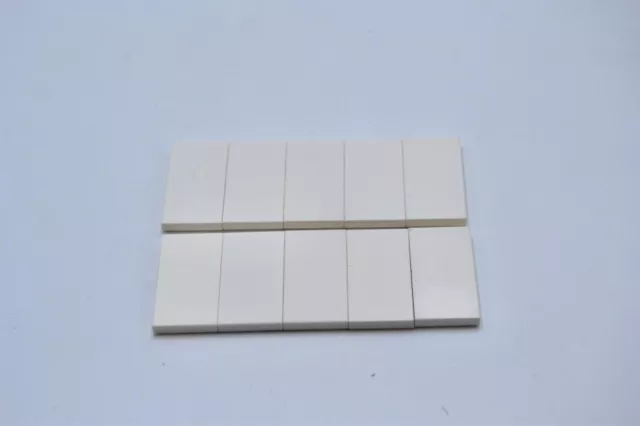 Lego 10 X Piastrella Piastra Liscio Bianco White Tile 2x4 87079 4560178