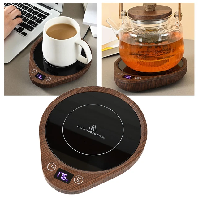 Calentador de tazas de café enchufe bebidas leche cojín calefactor 80°C constante