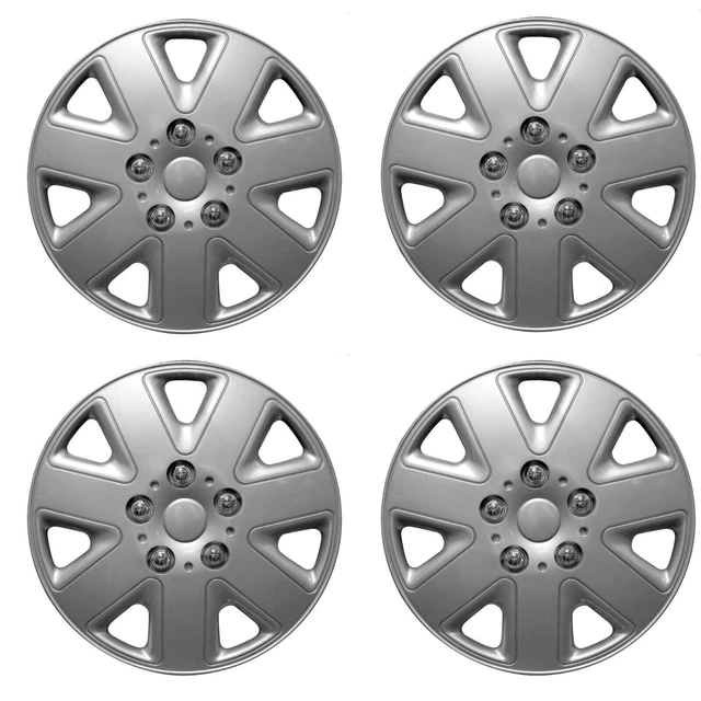 Simply Universal 14" Tappi Mozzo Tappi Finitura Argento Set 4 pz Uragano