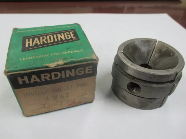 Surplus Hardinge Brand Warner & Swasey #3 Round Smooth 33/64" Master Collet Pad