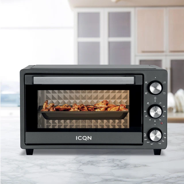 Mini Backofen 20 Liter Pizzaofen Minibackofen Ofen mit Backblech Timer 1500 Watt