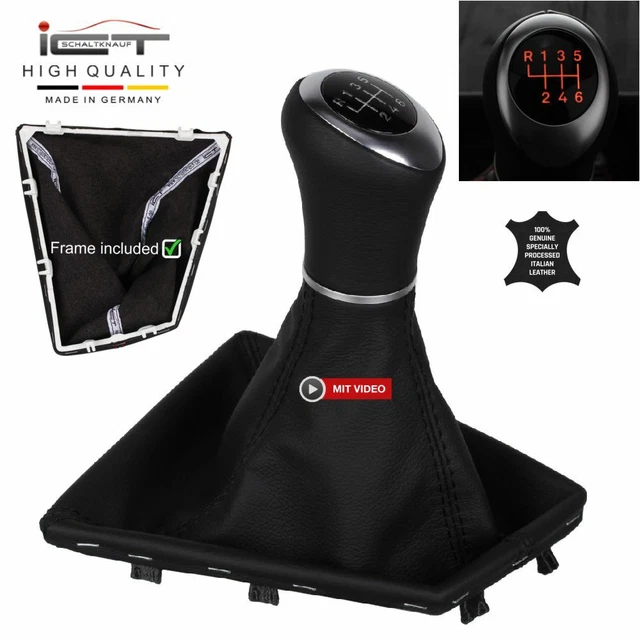 Schaltknauf Für BMW 3er F20 F10 F30 | 6-Gang Schwarz | Ersatz Schalthebel Knauf