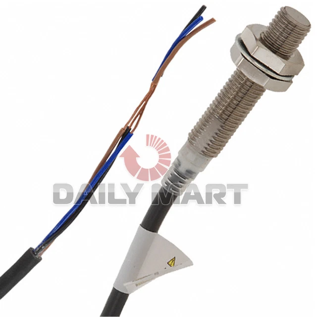 Omron E2E-X1R5E1 Proximity Switch 8" Cord Length (Pack of 2) - Used