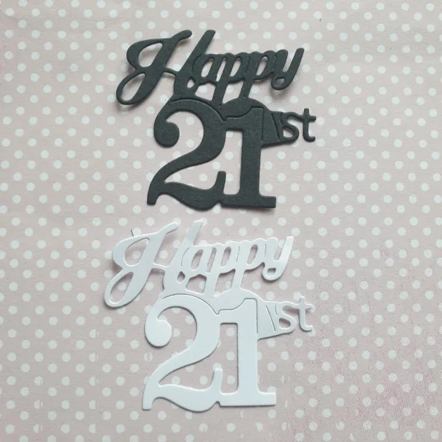 10 X 21st Birthday ,  Card toppers, cute die cuts, embellishment For card making