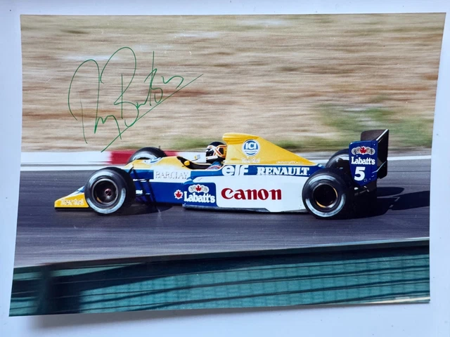 Thierry Boutsen & Riccardo Patrese autographs 1990 - a photo on