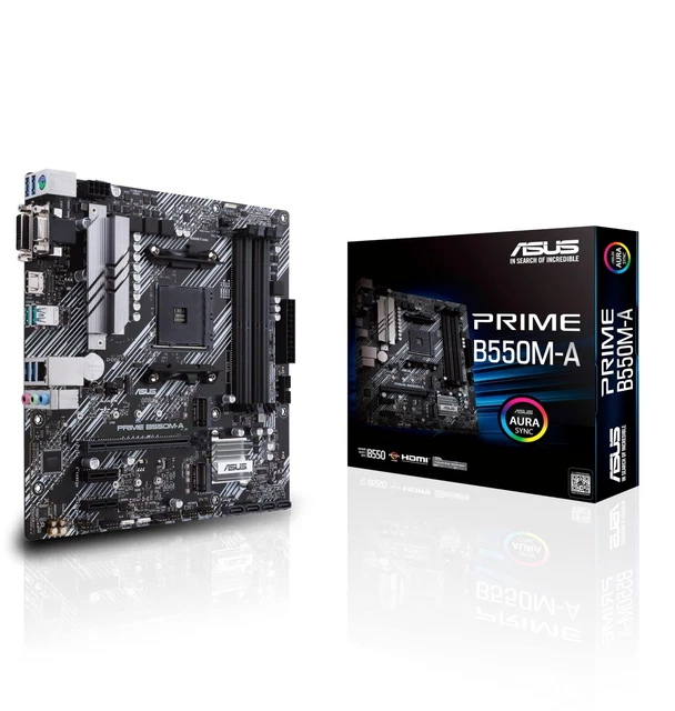 ASUS PRIME B550M-A, Amd Am4, Matx, 128Gb Ddr4, 4Dimm, D-Sub, Dvi-D ...