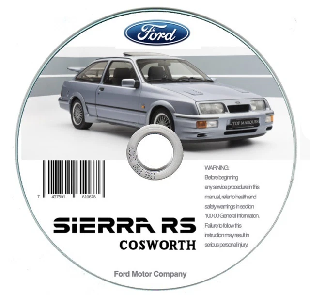 FORD SIERRA RS Cosworth Manuel D'Atelier Sur CD EUR 15,34 - PicClick FR