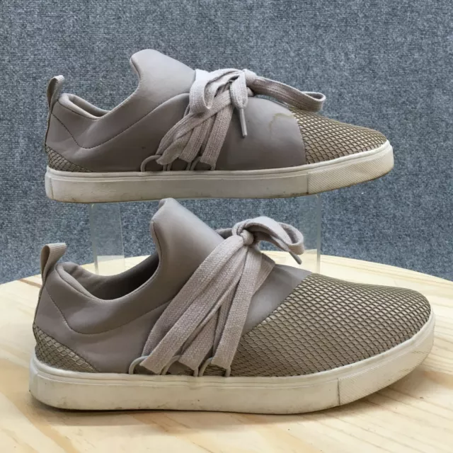 NY & C Shoes Womens 9 Sneakers Gray Fabric Round Toe Lace Up Low Comfort