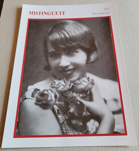 SCHAUSPIELERIN MISTINGUETT Portrait StarFoto / SammelbildKarte