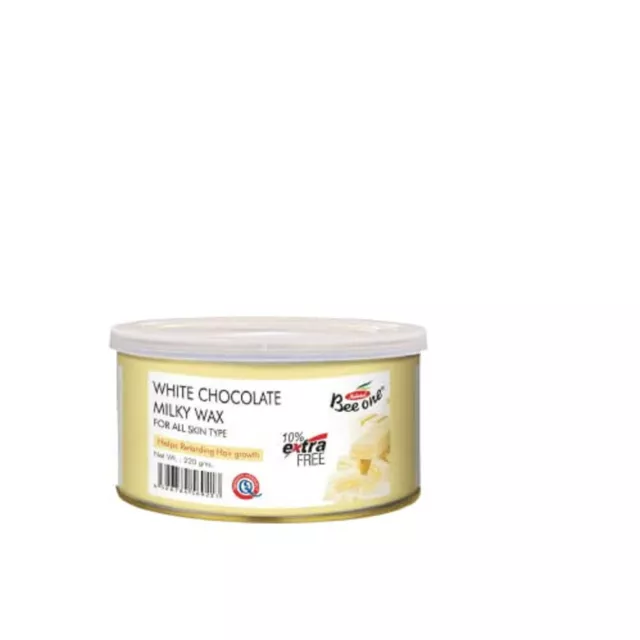 BEE ONE Chocolate Blanco Lechoso Cera Todo Tipo de Pieles 220 Gramos