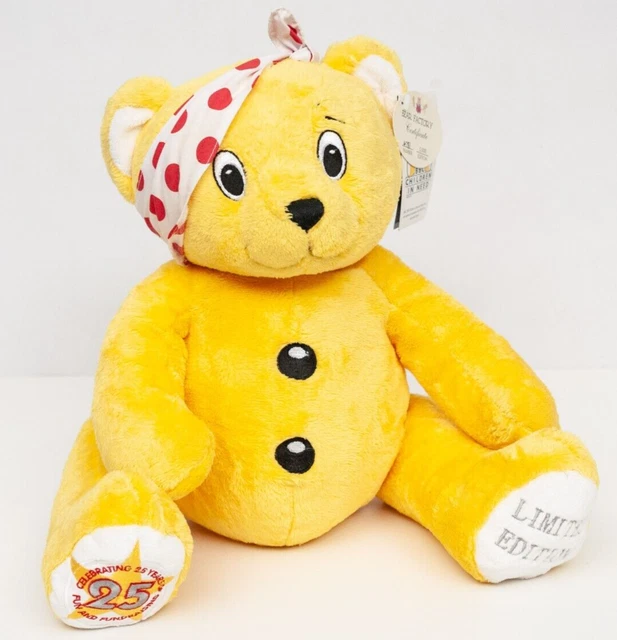 Pudsey Teddy Bear Factory Plush 25th Anniversary BBC Children In Need Ltd Ed Toy