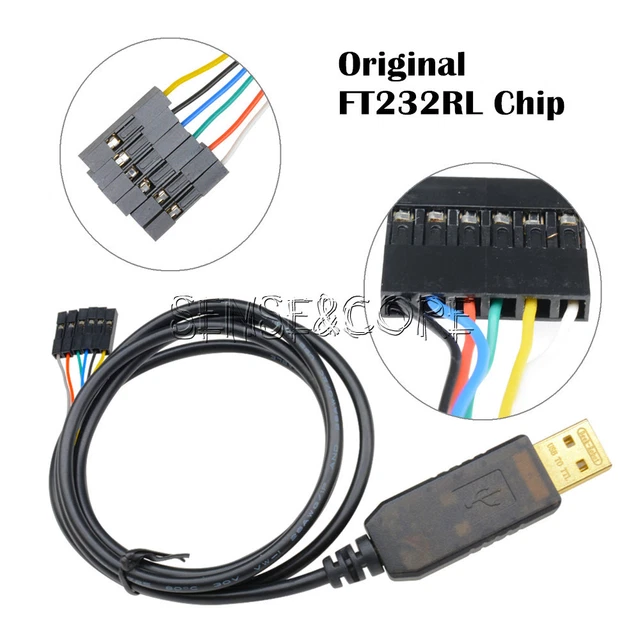FT232RL USB Zu TTL Adapterkabel – Perfekt Für Arduino, ESP & Mikrocontroller