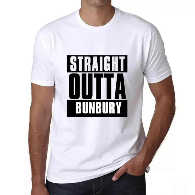 ULTRABASIC Homme Tee-Shirt Tout Droit Sorti De Bunbury Straight Outta Bunbury