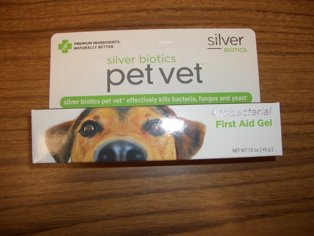American Biotech Labs Silver Biotics Pet Vet First Aid Gel  1.5 oz Exp. 6/24/23 2
