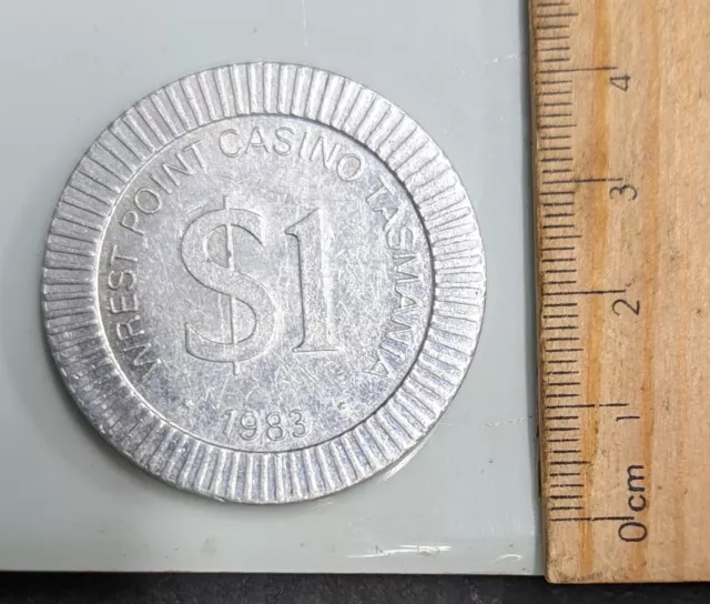 1983 WREST POINT TASMANIA Australia $1 One Dollar CASINO TOKEN Coin (#C1307)