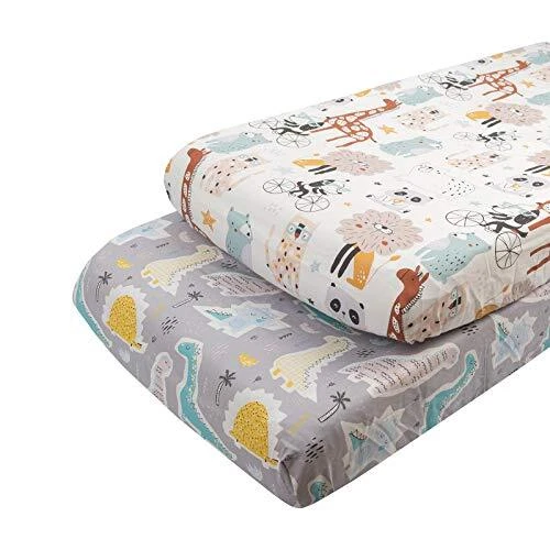 Changing Pad Coverunisex Diaper Change Table Sheets For Baby Girls And Boys 100%