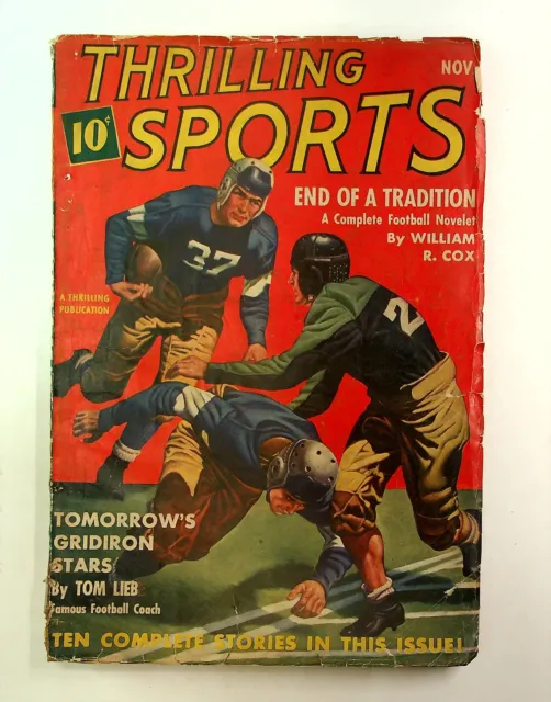 Thrilling Sports Pulp Nov 1940 Vol. 10 #1 GD/VG 3.0