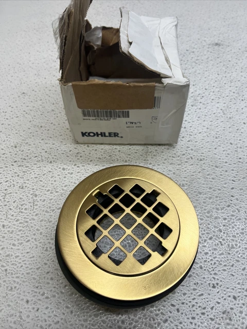 Drenaje de ducha redondo Kohler K-9132-2 MB 4-3/8" - latón moderno cepillado vibrante