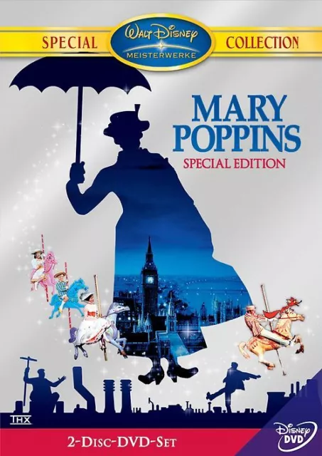 Walt Disney Meisterwerke: Mary Poppins [Special Edition, 2 DVDs] Zst. SEHR GUT