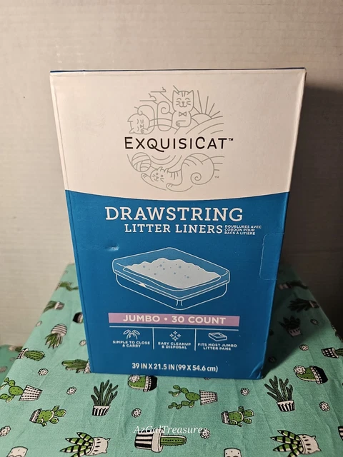Exquisicat - Elastic Litter Liners - Jumbo - 30 Count *NEW*