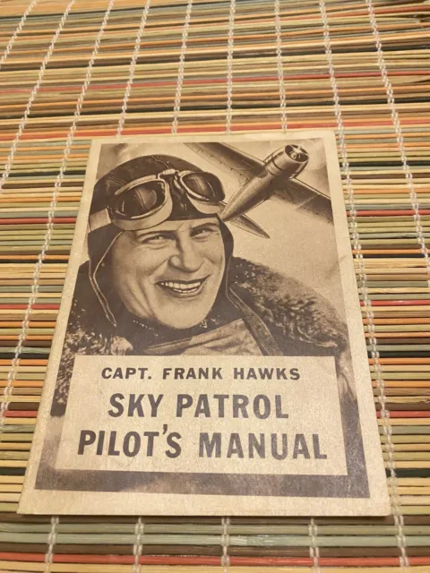 Vintage Captain Frank Hawks Sky Patrol Pilots Manual Post Bran Flakes Cereal