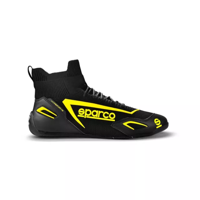 Neu Sparco Gaming-Fahrerschuh HYPERDRIVE Schwarz-Gelb (43)