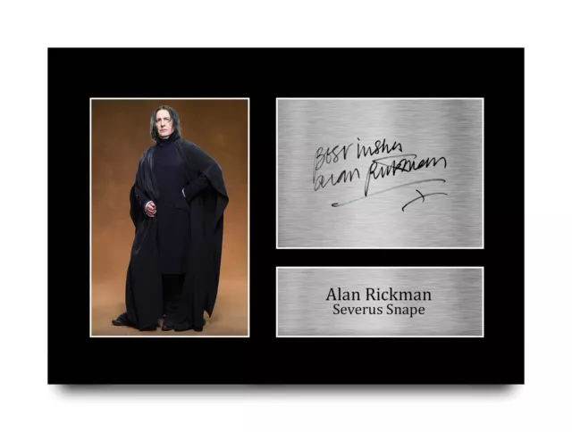 Alan Rickman Harry Potter Severus Snape Pre-Printed Signed Photo For Movie Fans