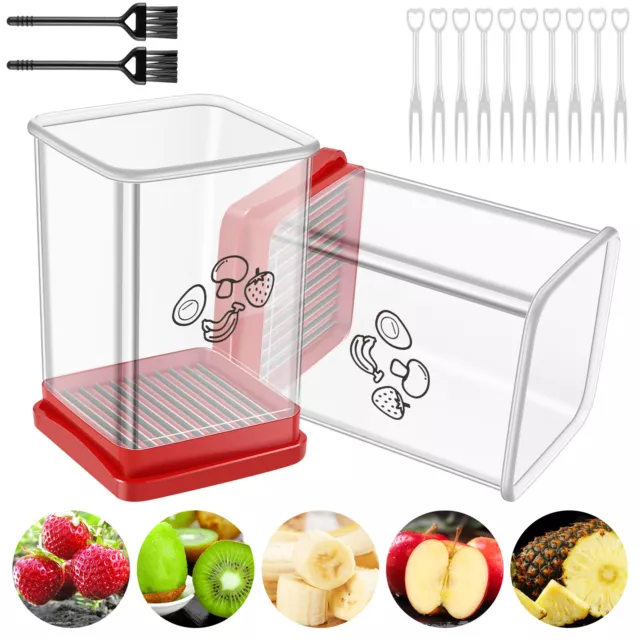 3Pcs Fruit Slicer Cup Egg Banana Slicer Strawberry Slicer