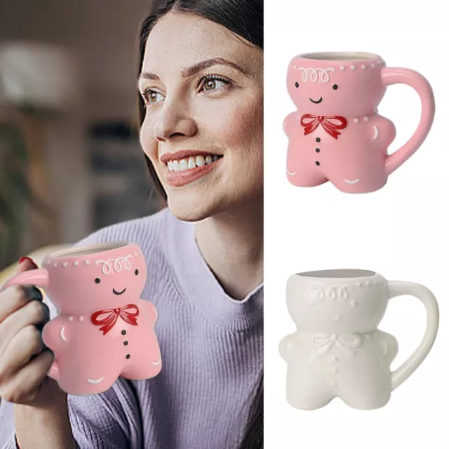 Coffee Cup Gingerbread Man Mug Milk Tea Cup Ceramic Mug