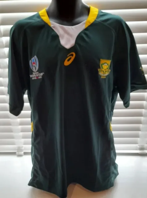 South Africa 2019 World Cup Rugby Union Jersey Asics Size 3Xl Adult Free P&P Uk